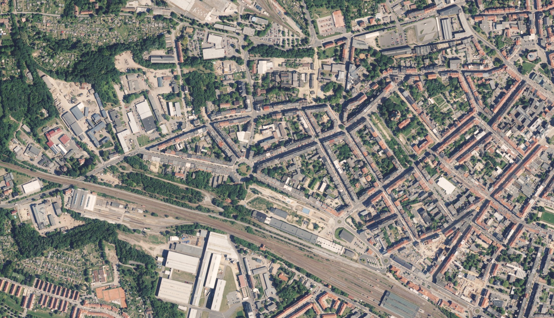 Luftbild Innenstadt West